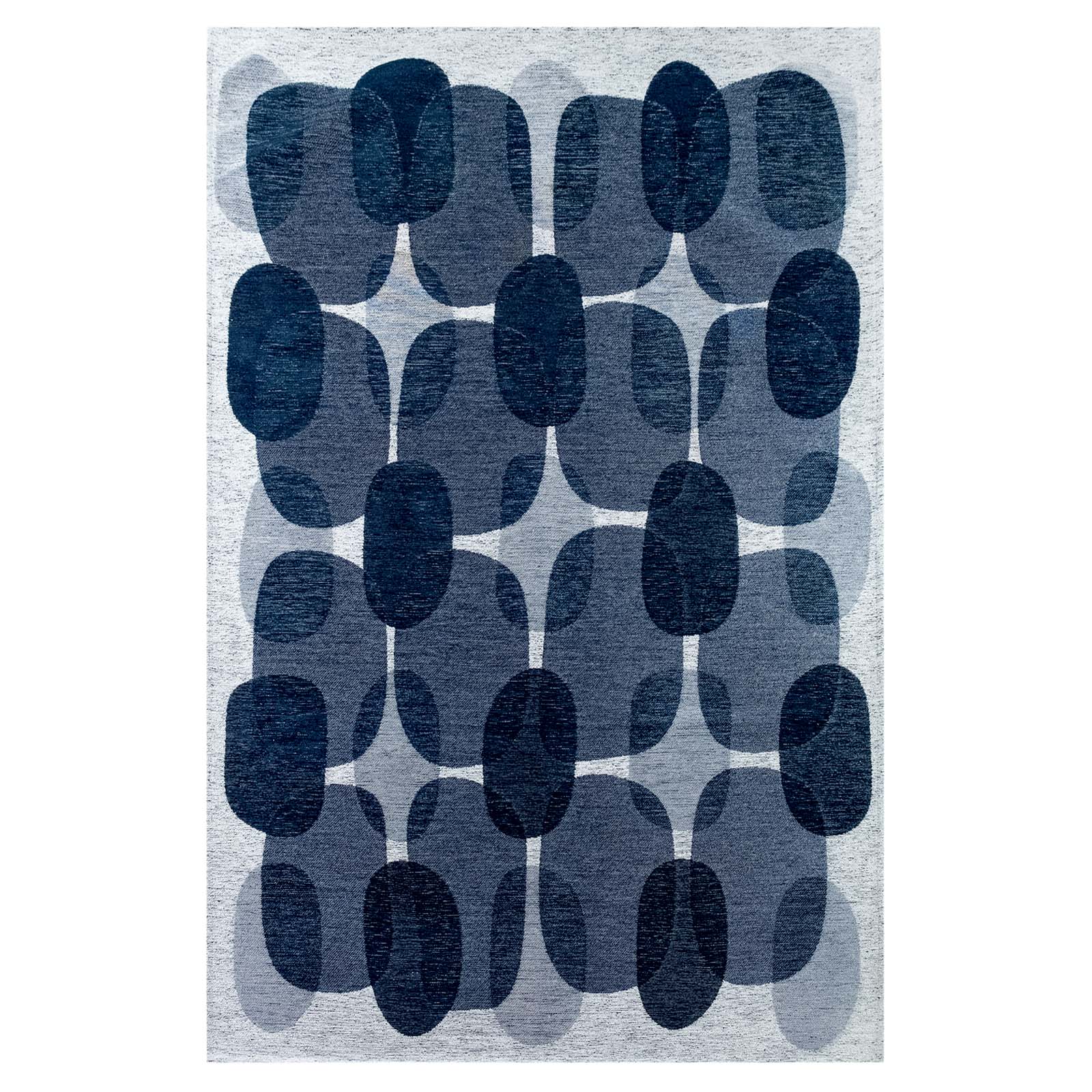 Lola&Moi vloerkleed Night Shift - blauw - 170x240cm