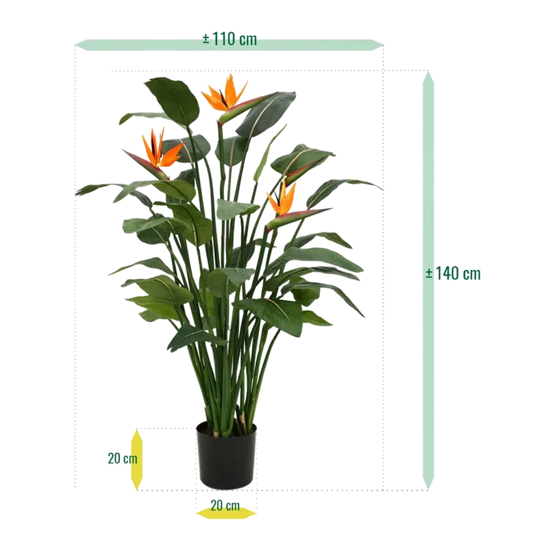 Kunstpflanze Strelitzia