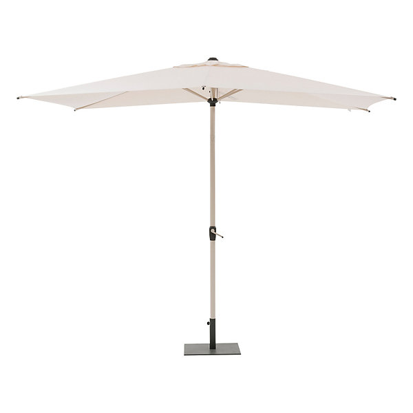 Parasol droit Loompa H.2,50m coloris argile lin Hespéride l.300 x L.200 cm