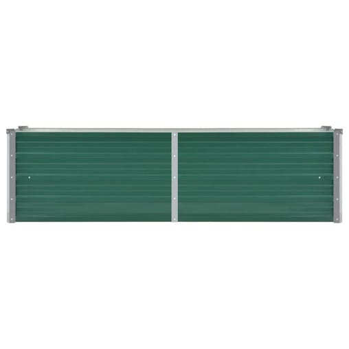 NNEVL Garden Raised Bed Galvanised Steel 160x40x45 cm Green