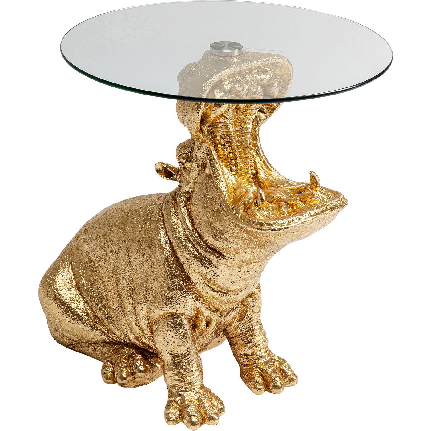 Kare Design Bijzettafel nijlpaard goud