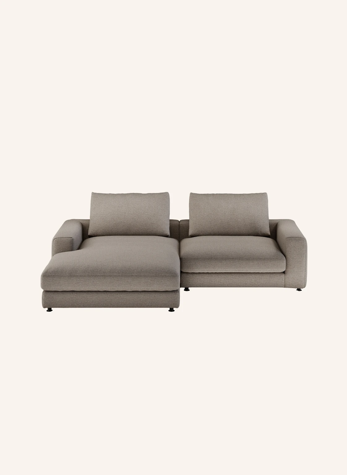 nydo 3-Sitzer Ecksofa MOSLER, links, Flachgewebe