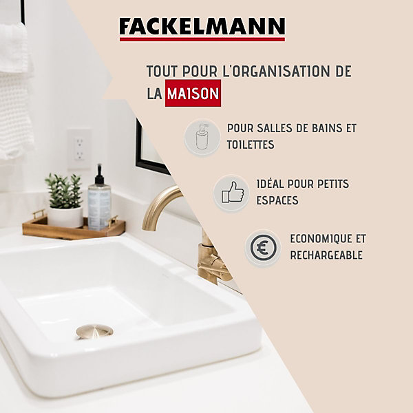 Distributeur de savon moderne gris 20,5 cm Fackelmann Tecno