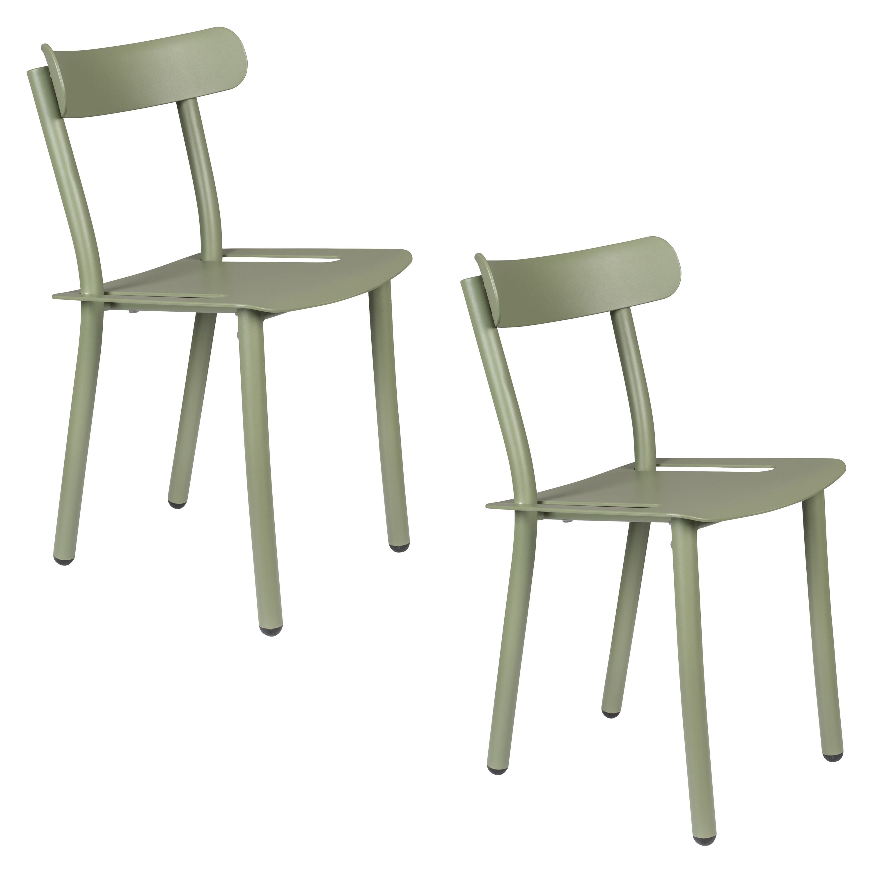 Zuiver Friday Tuinstoel Groen - Set van 2