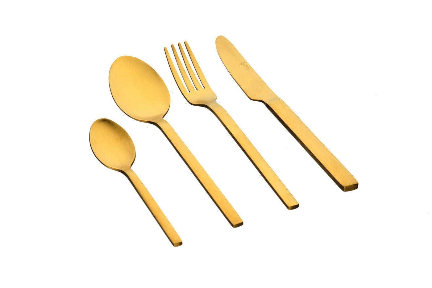 NUDE - Lot de 24 couverts de table en inox or
