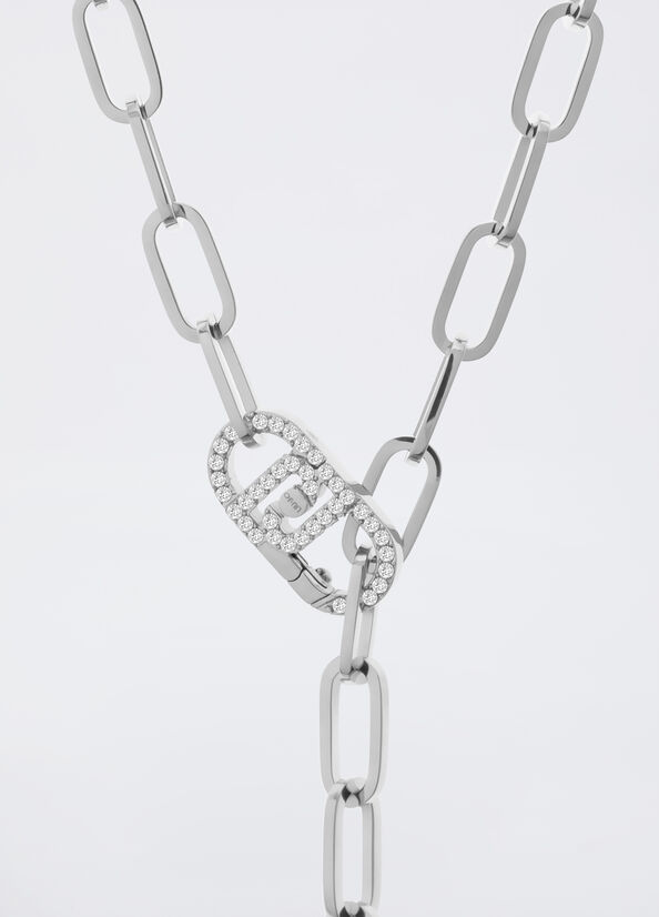 Collana monogram con brill