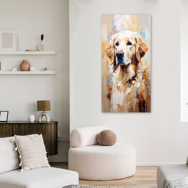 Obraz nowoczesny do salonu biura, Pies Labrador retriever Zwierzę 40x80