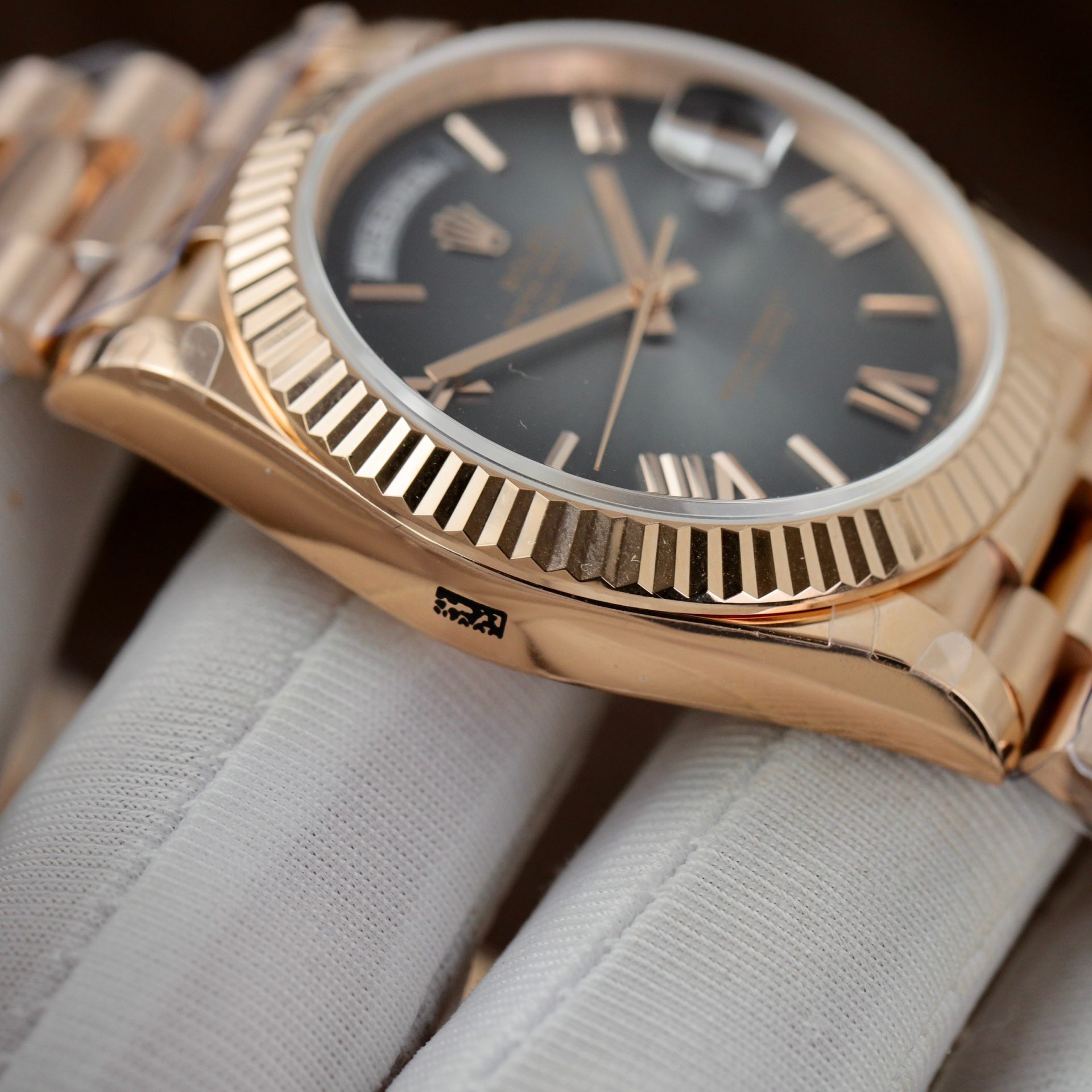 Rolex Day-Date RG Plated Ombre Grey Dial 40mm Super Clone