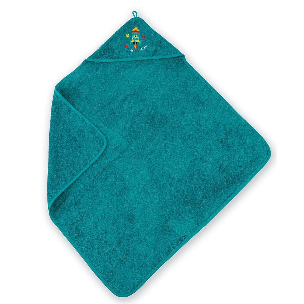 - Cape de bain  pur coton vert 75X75