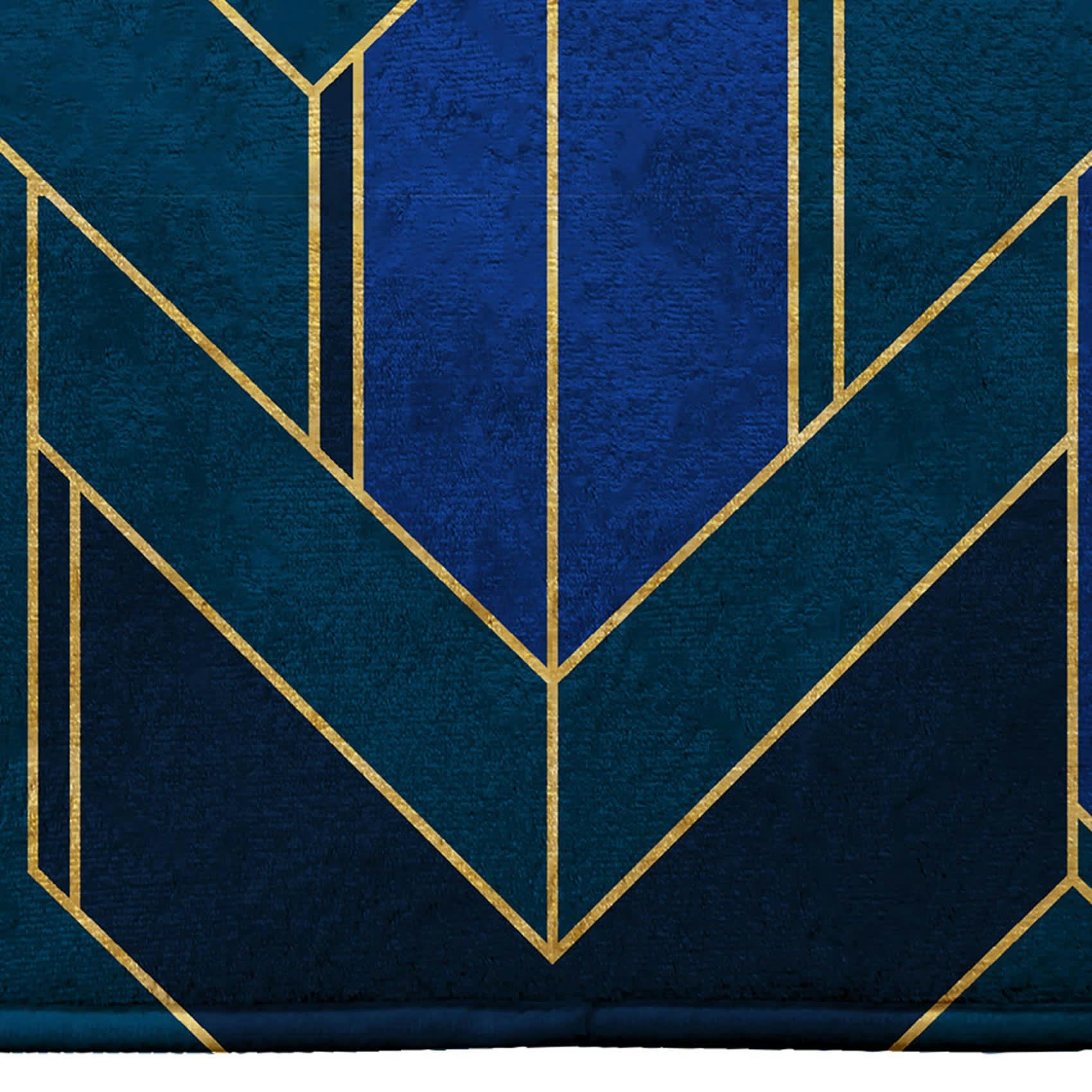 - Tapis de bain esprit année 30 bleu marine