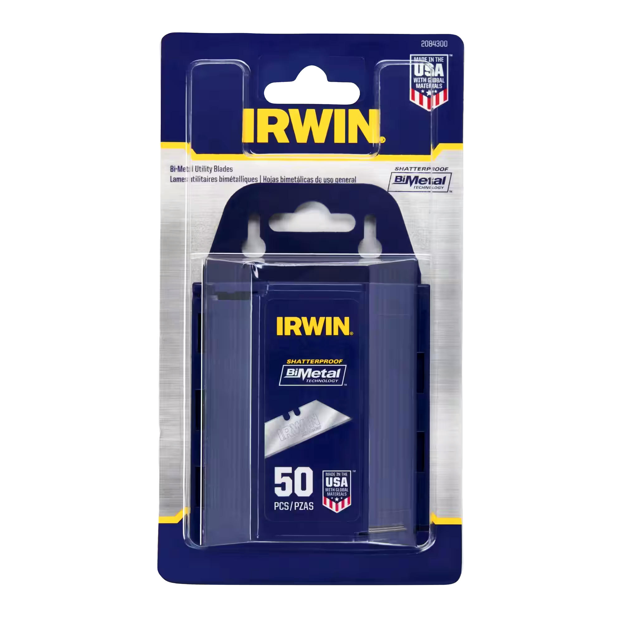 IRWIN 2084300 Bi-Metal Utility Blades, 50-pk