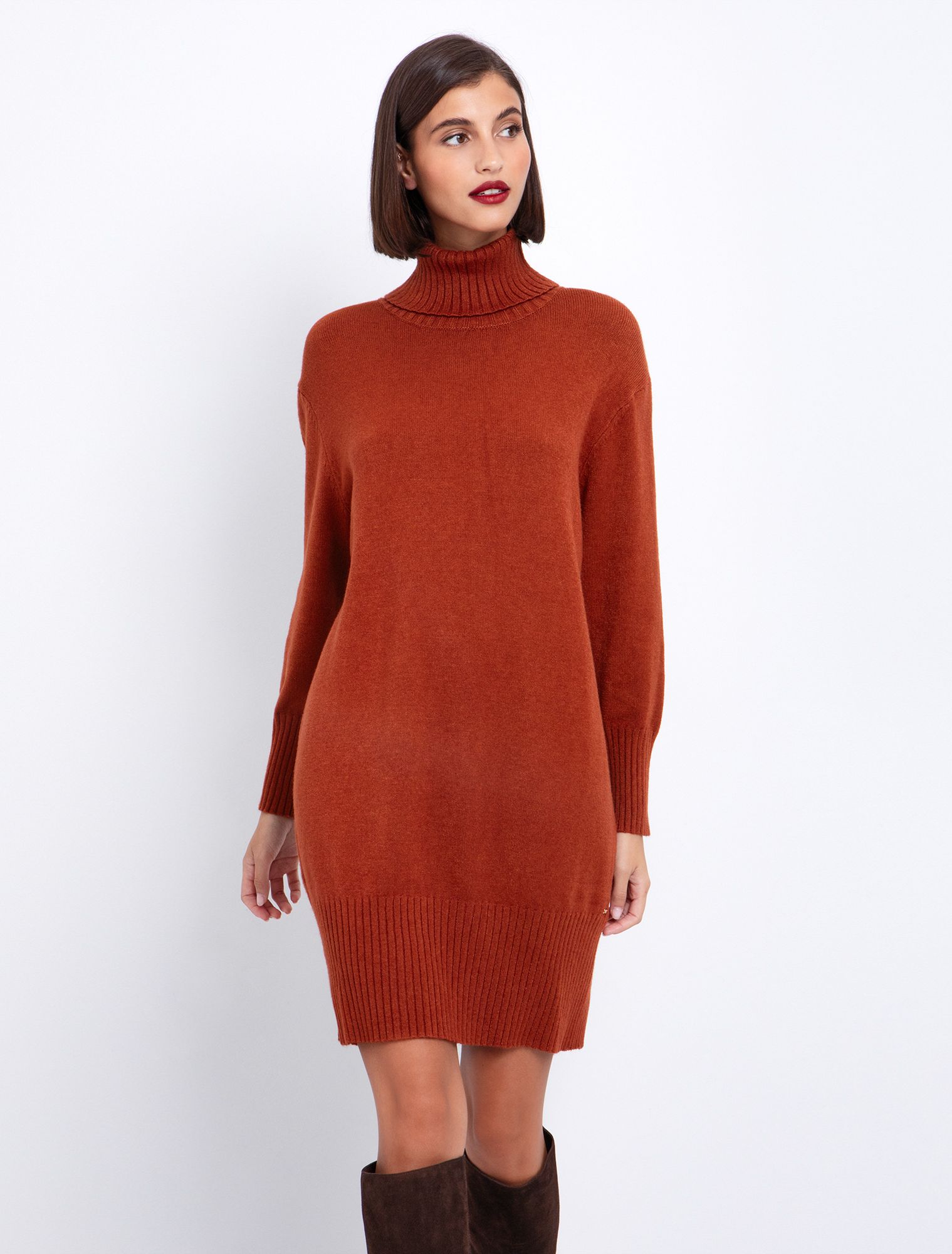 Βasic πλεκτό φόρεμα ζιβάγκο