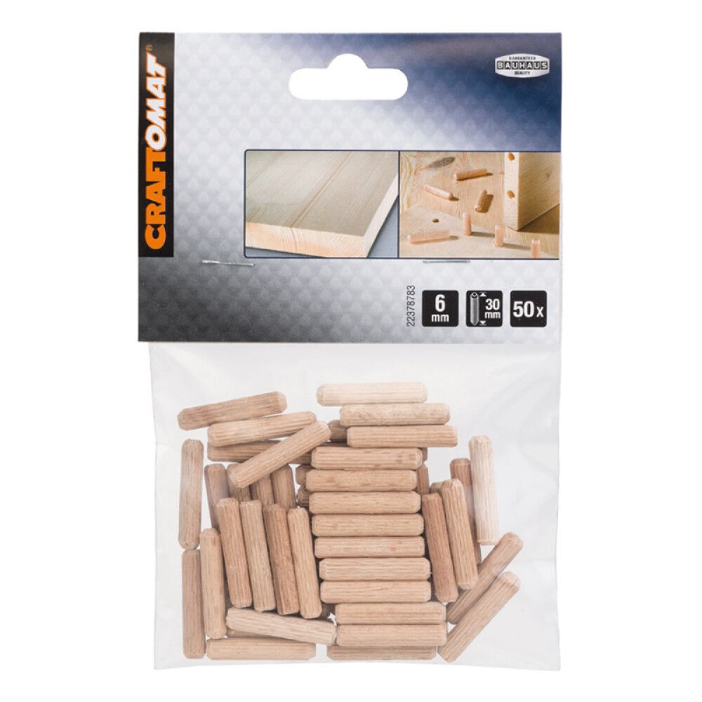 TREPLUGG CRAFTOMAT 6X30MM 50STK/PK