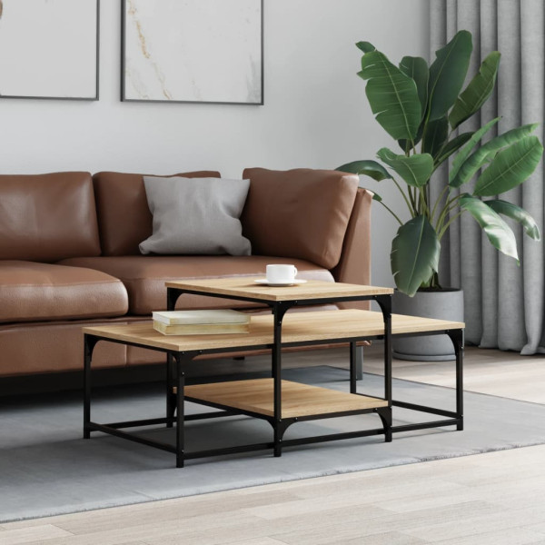 Stolik Kawowy Ława Stół Brązowy 102x60x45 Do Salonu Do Pokoju