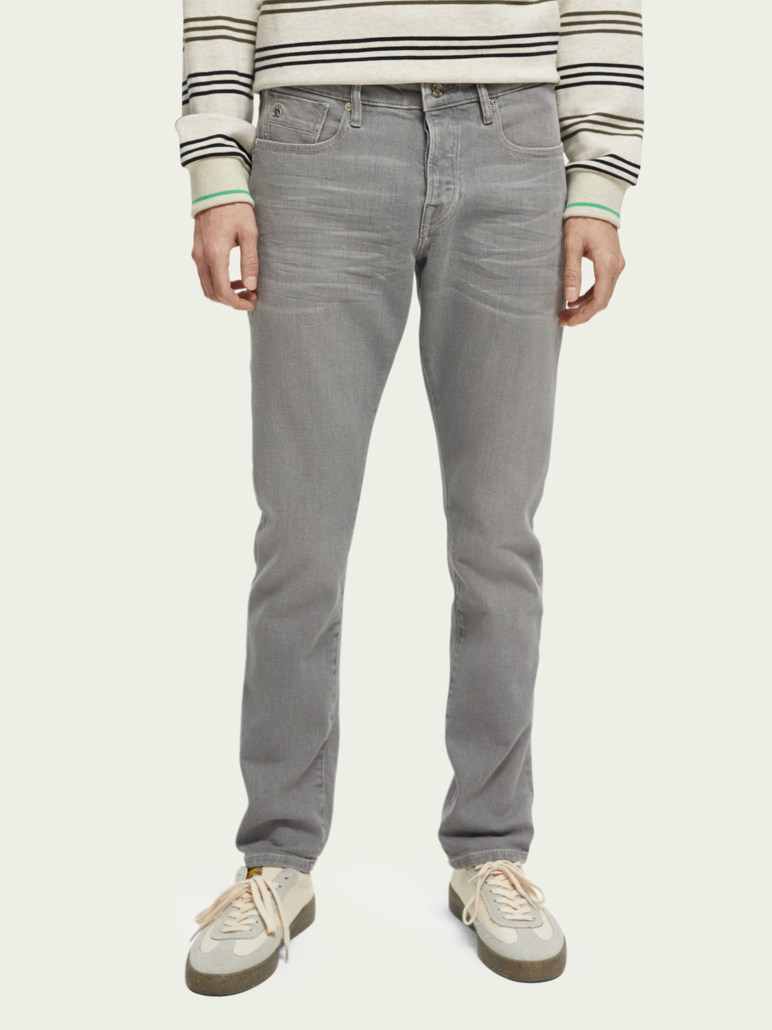 Ralston Regular Slim Fit Jeans - Grey Stone