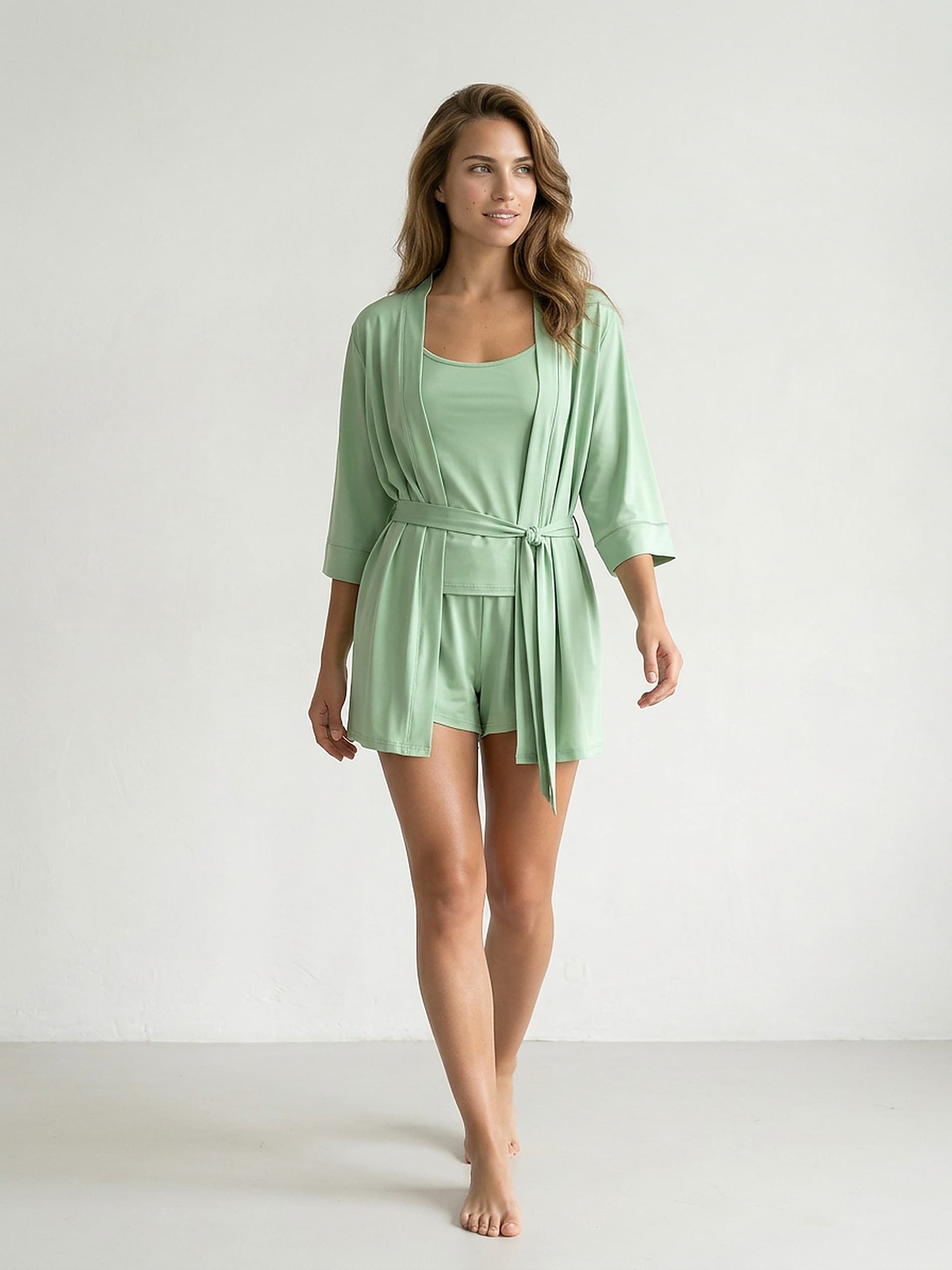 Jednolity szlafrok kimono