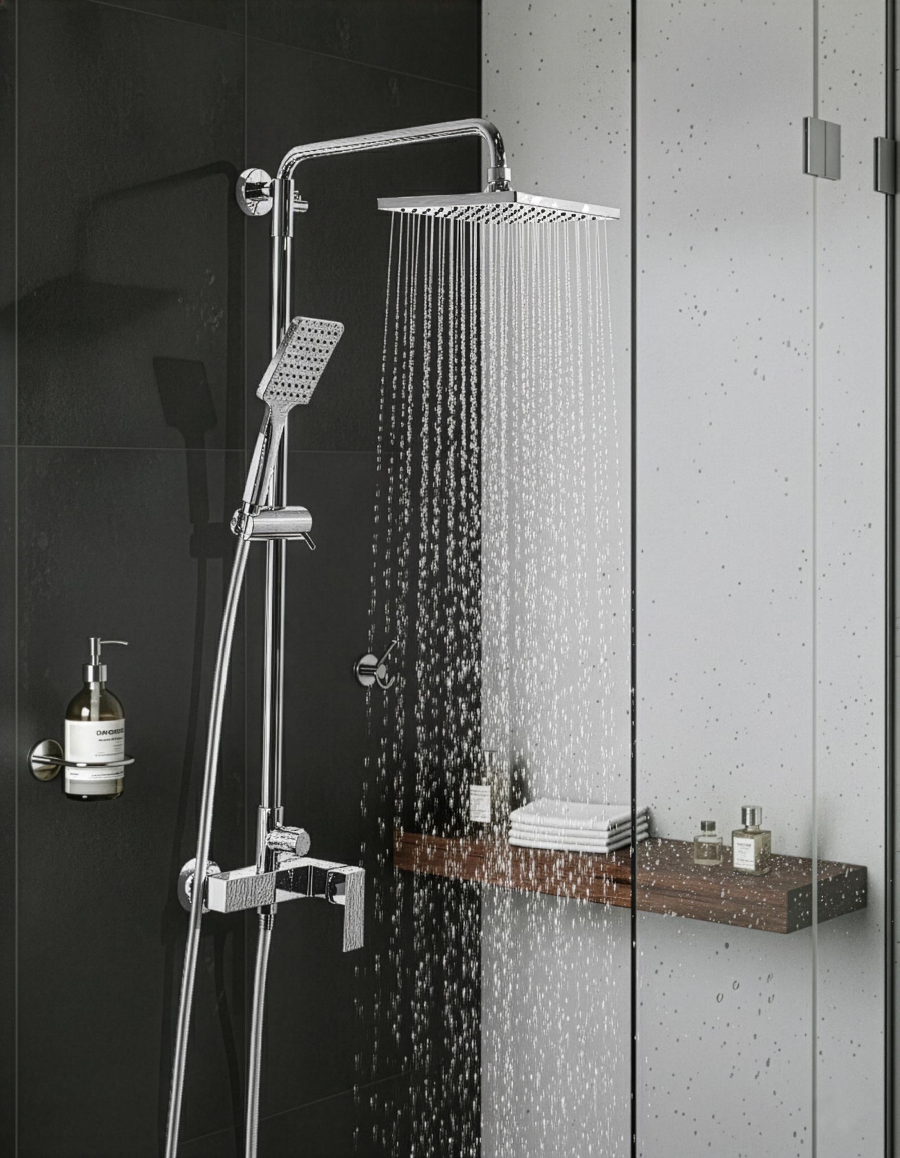 Mixer Shower Set with Rainshower CATAGENA Silver