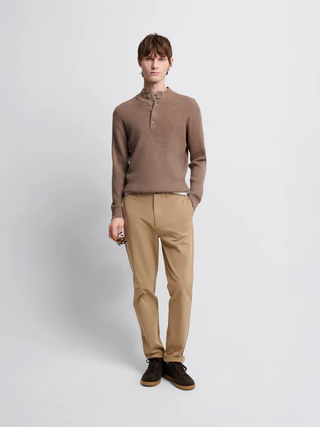 Chino en coton mélangé