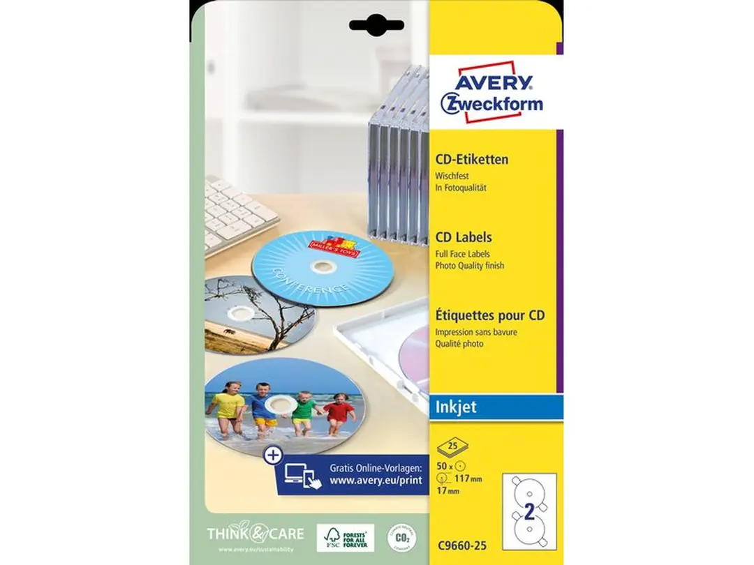 Etiketten 25er-Set C9660-25