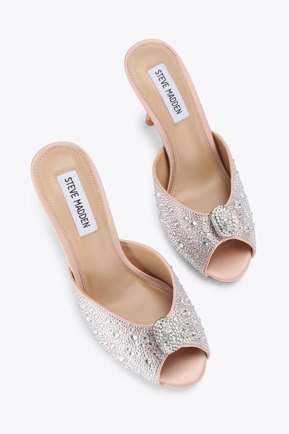STEVE MADDEN Regalia Champagne' Satin Heels