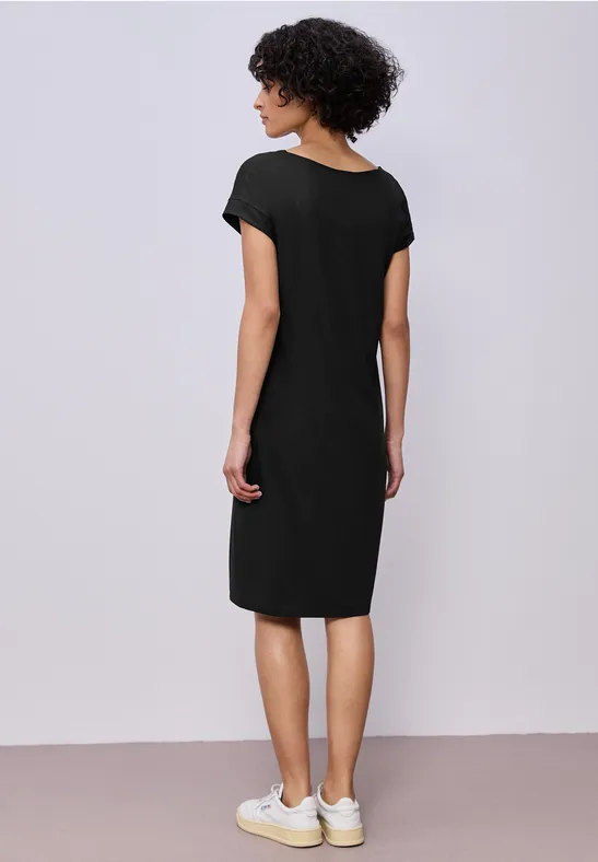 Knielanges Kleid aus Jersey