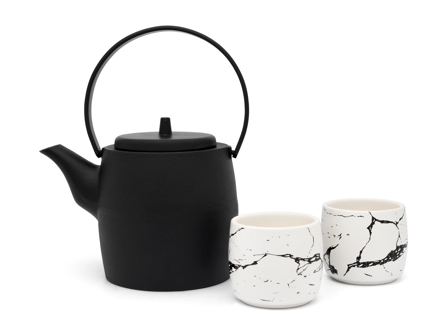 Bredemeijer - Giftset Kobe 1,2L met 2 porseleinen mokken