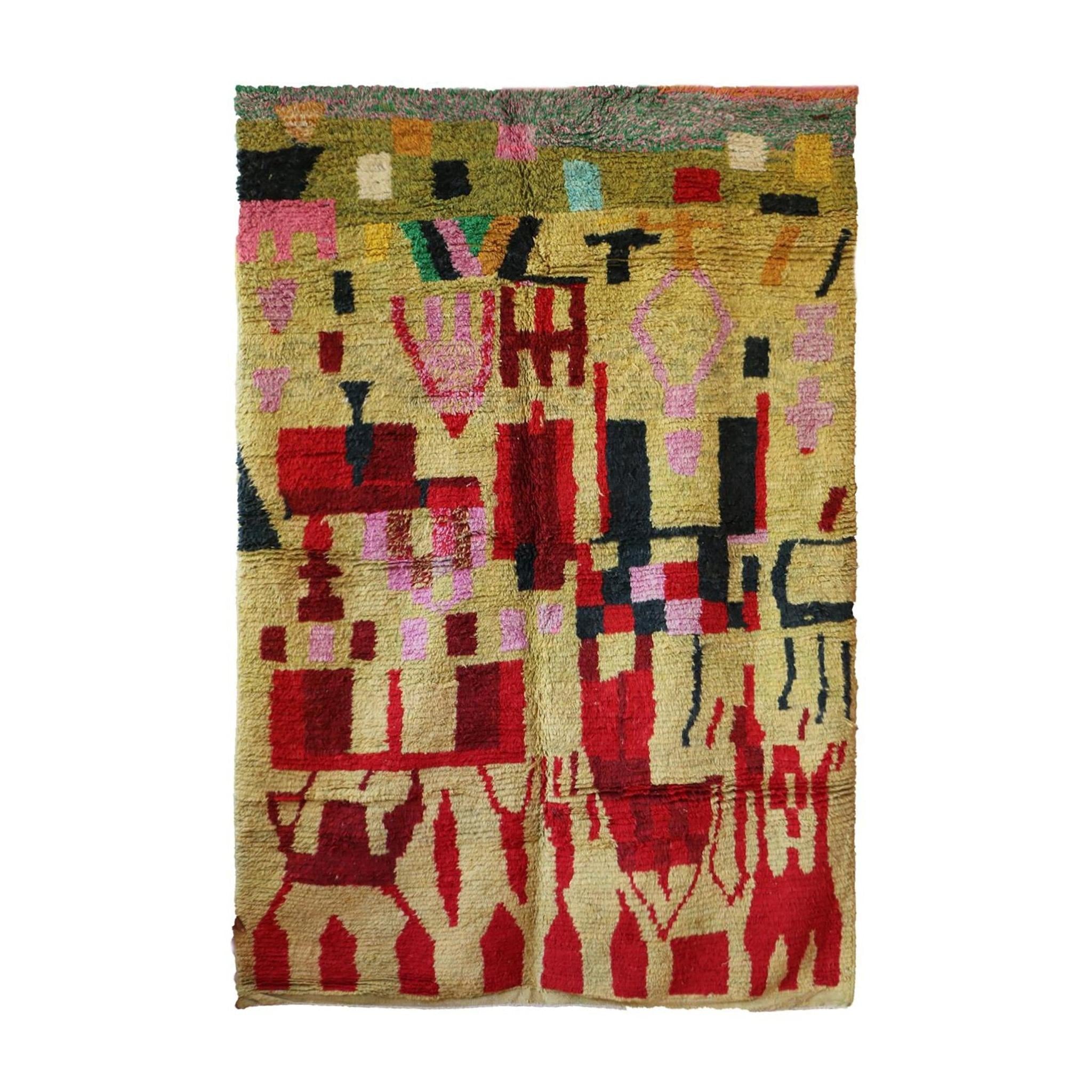 AFK Living vloerkleed Berber - handgemaakt - Wol - 120 cm x 170 cm