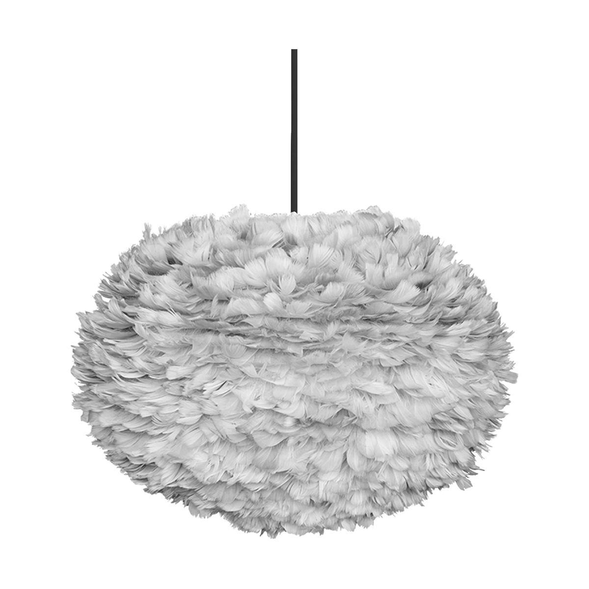 Umage Eos Large hanglamp light grey - met koordset zwart - Ø 65 cm