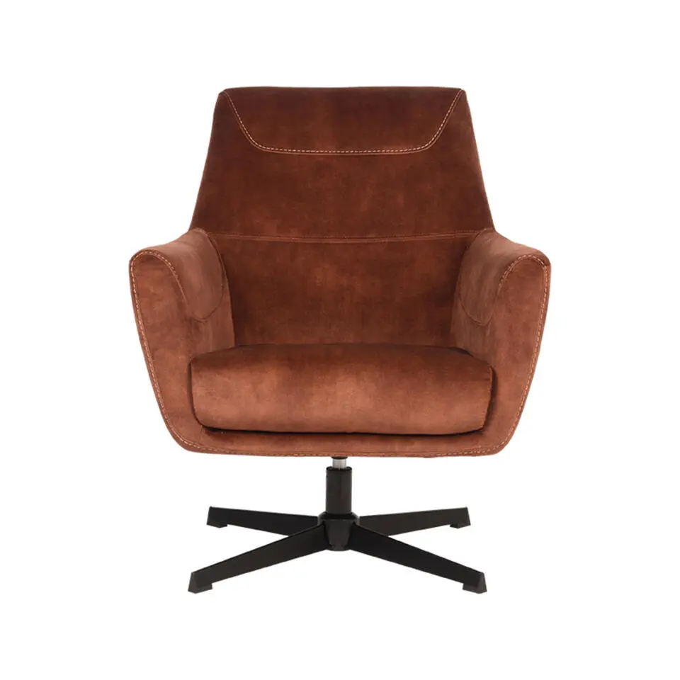 LABEL51 Fauteuil Toby Rust Velours