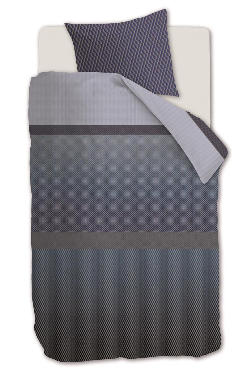 Kardol dekbedovertrek Sashiko - 140x200/220 cm - blauw grijs