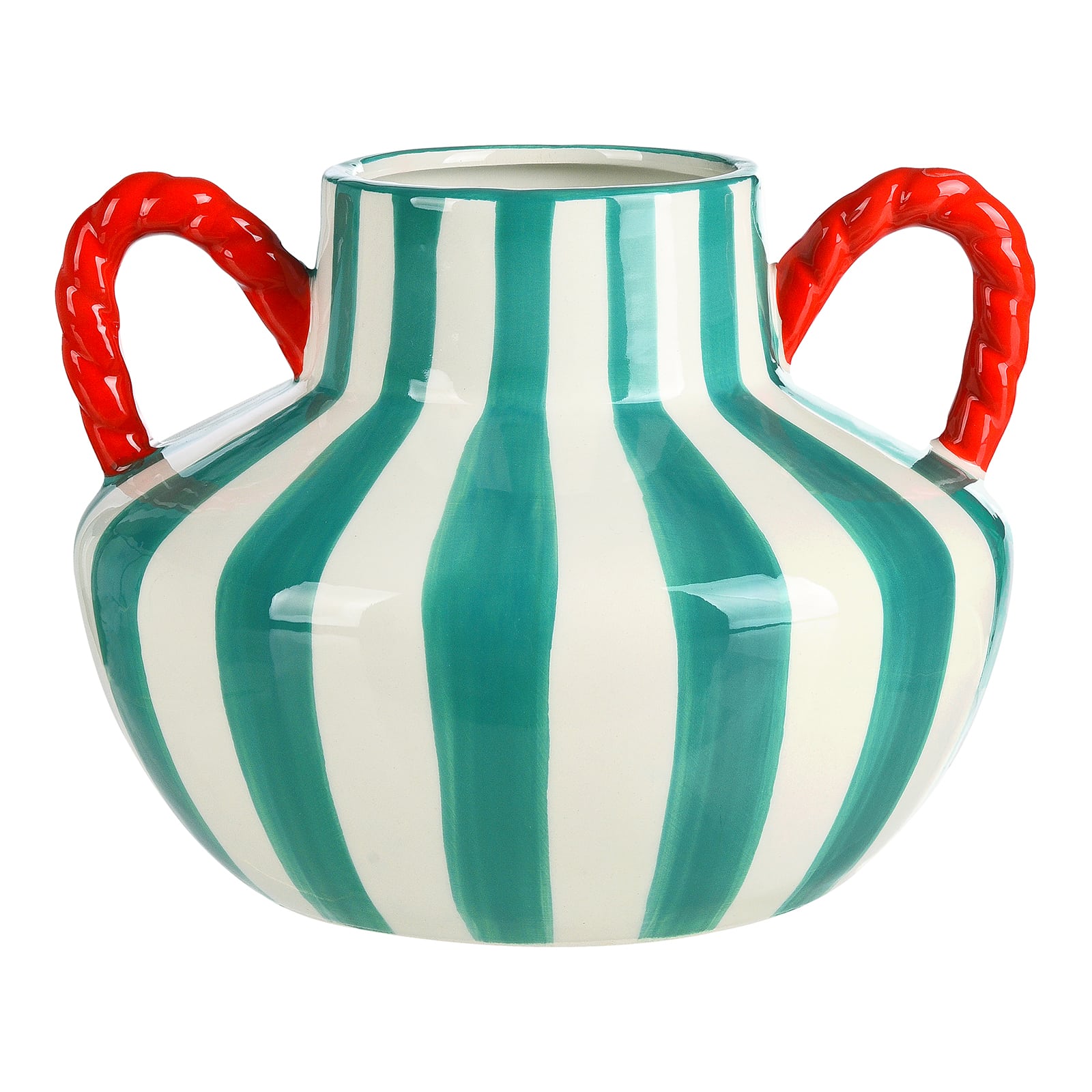Vase Amphore Grün, ⌀ 21.5 cm, H 165 mm