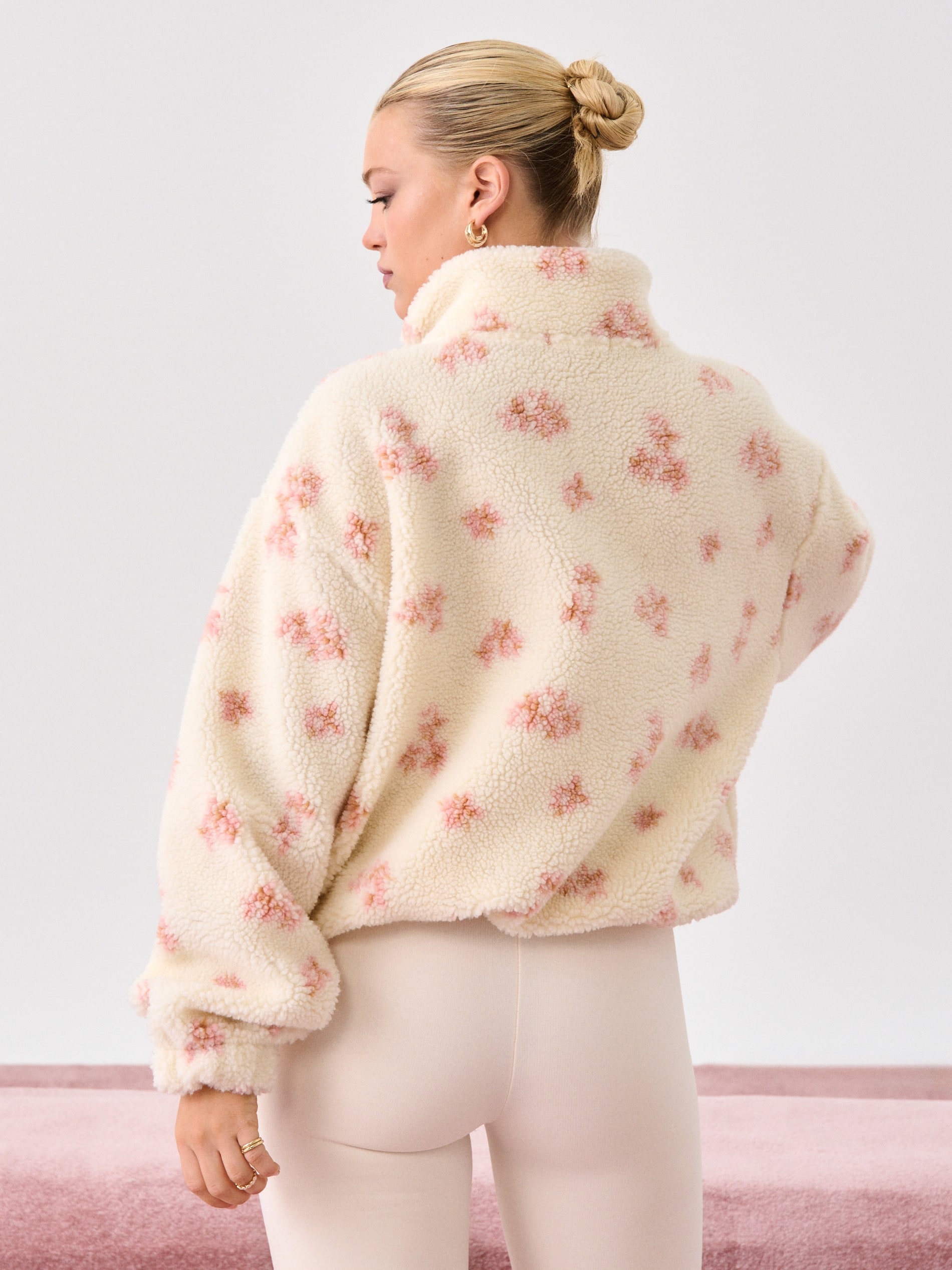 Bluza sherpa ze stójką