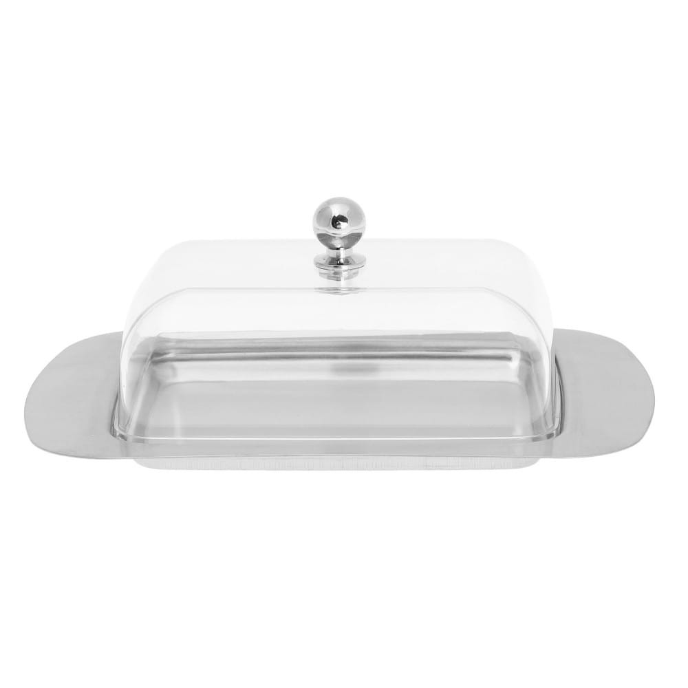 Maselniczka stalowo akrylowa Inox maselnica pojemnik na masło KINGHOFF