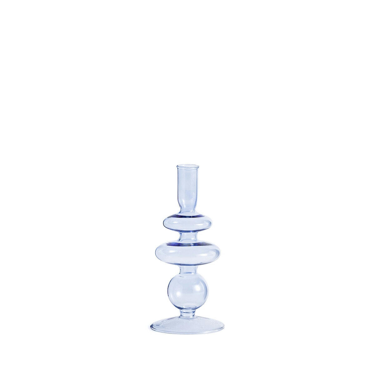 Bougeoir en verre H20 cm, Chilava