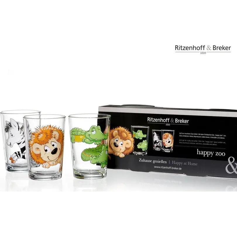 Becher 6er-Set Happy Zoo