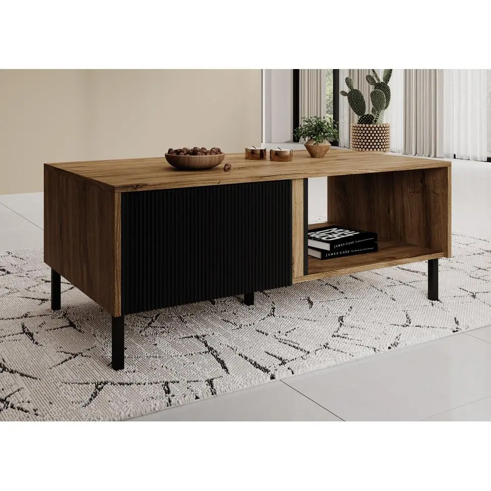 Meubella - Salontafel Margareth - Eiken - 110 cm