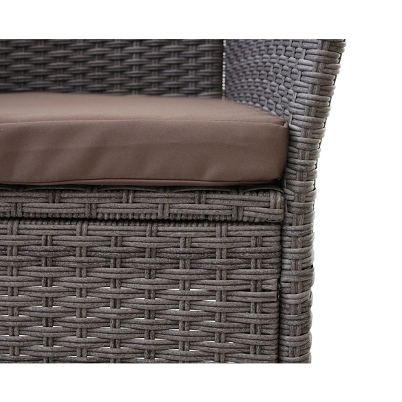 Loungeset BxHxT: 132 x 84 x 55, grau