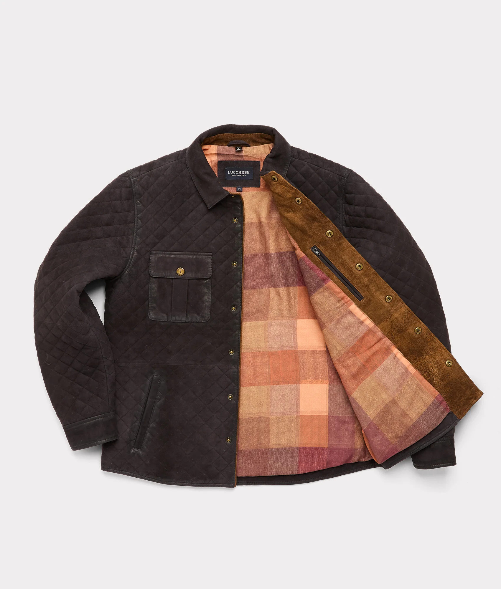 Franklin Waxed Suede Jacket - Navy