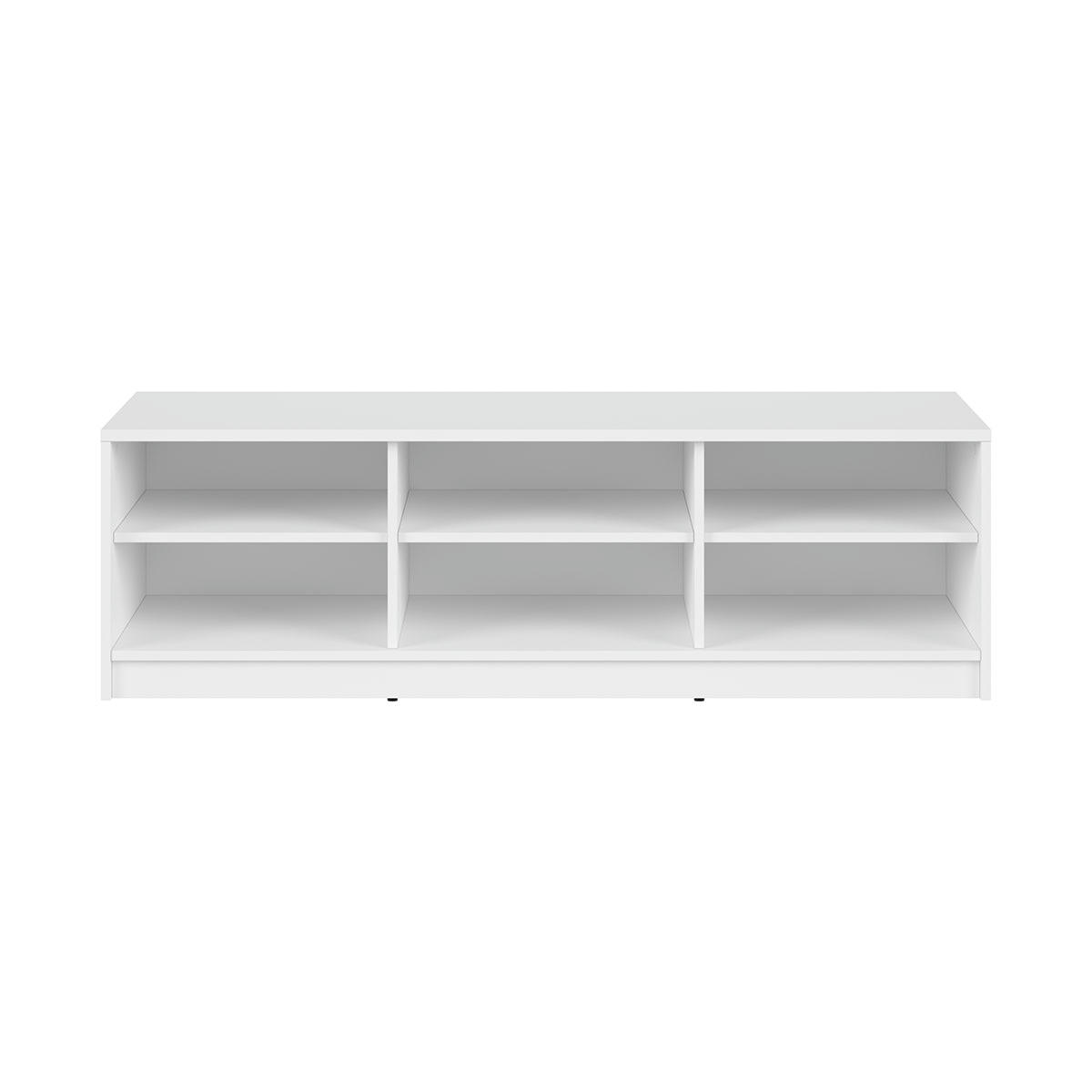 - Meuble TV 138 cm stratifiés blanc