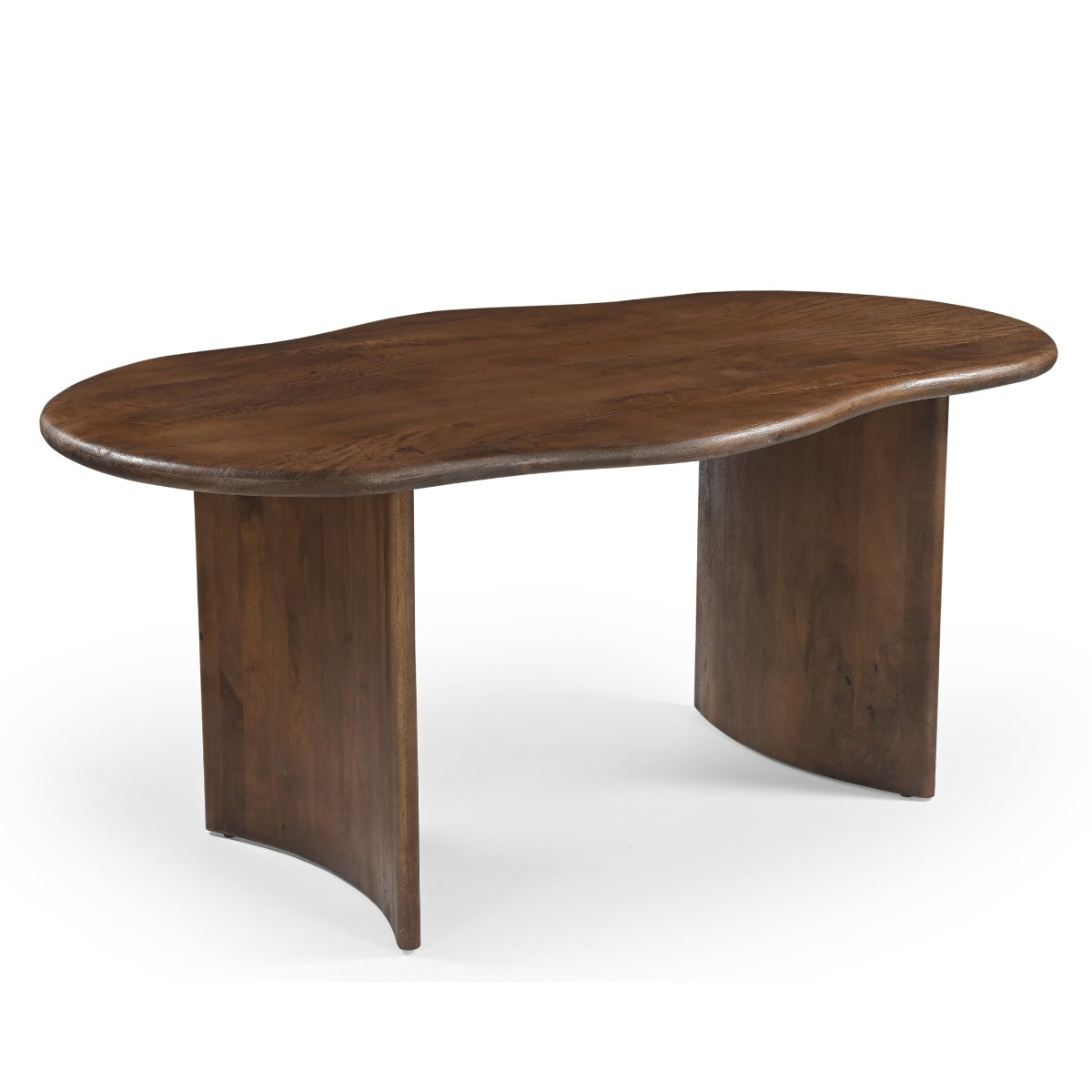 DÉJA Living Eettafel Tornio - Organisch Donkerbruin Hout - 180x110x76cm