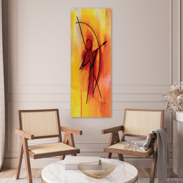 Feeby Obraz na płótnie, Łucznik Afryka 30x90