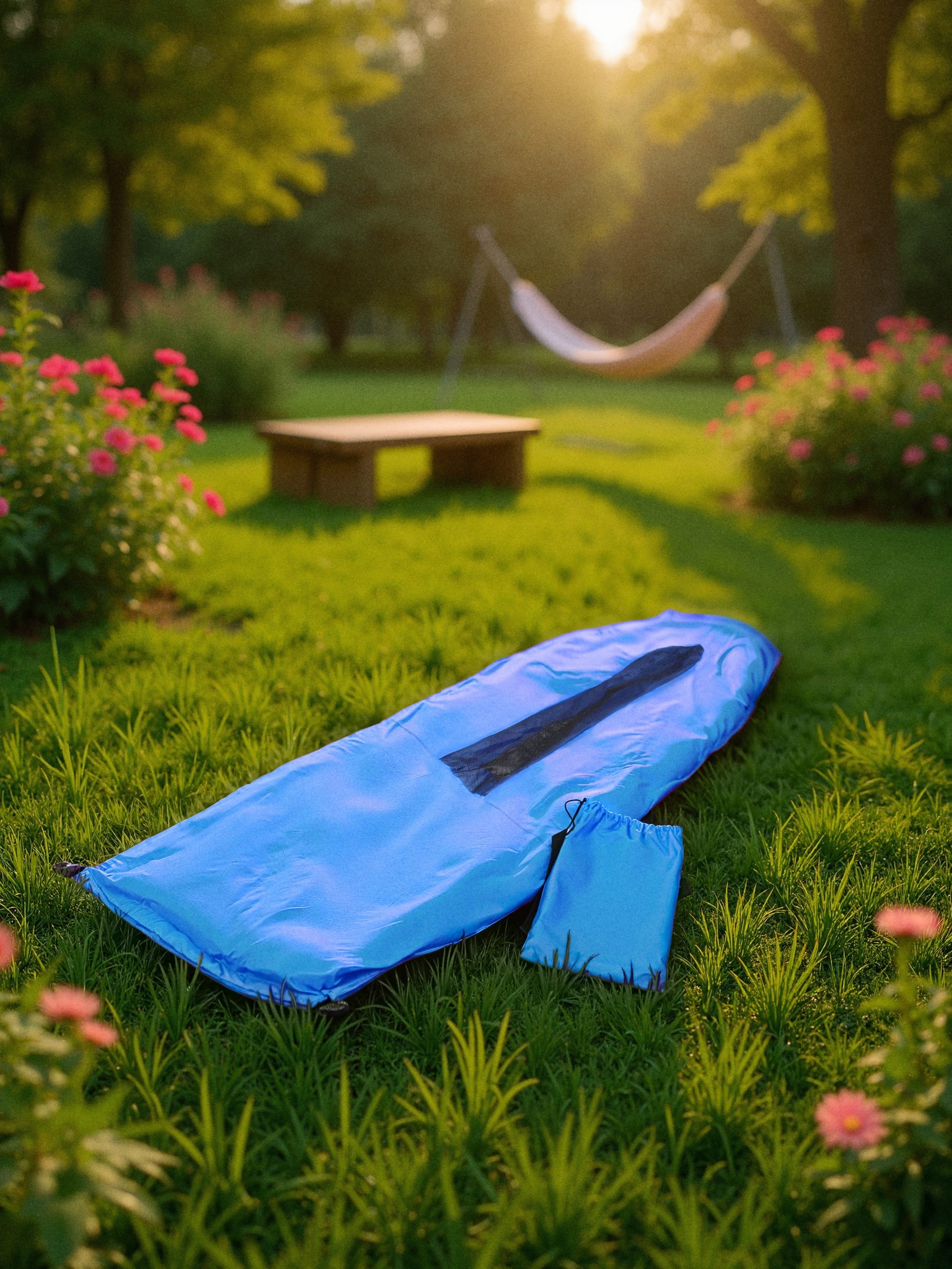 Nadmuchiwana sofa z siatką