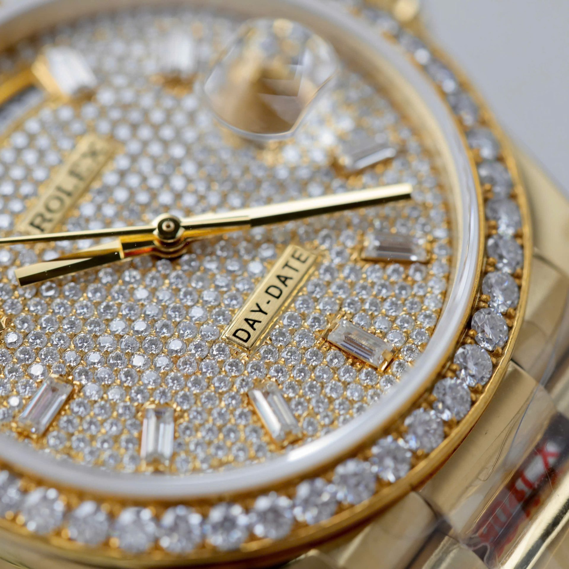Rolex Day-Date YG Plated Diamond Dial 36mm Super Clone