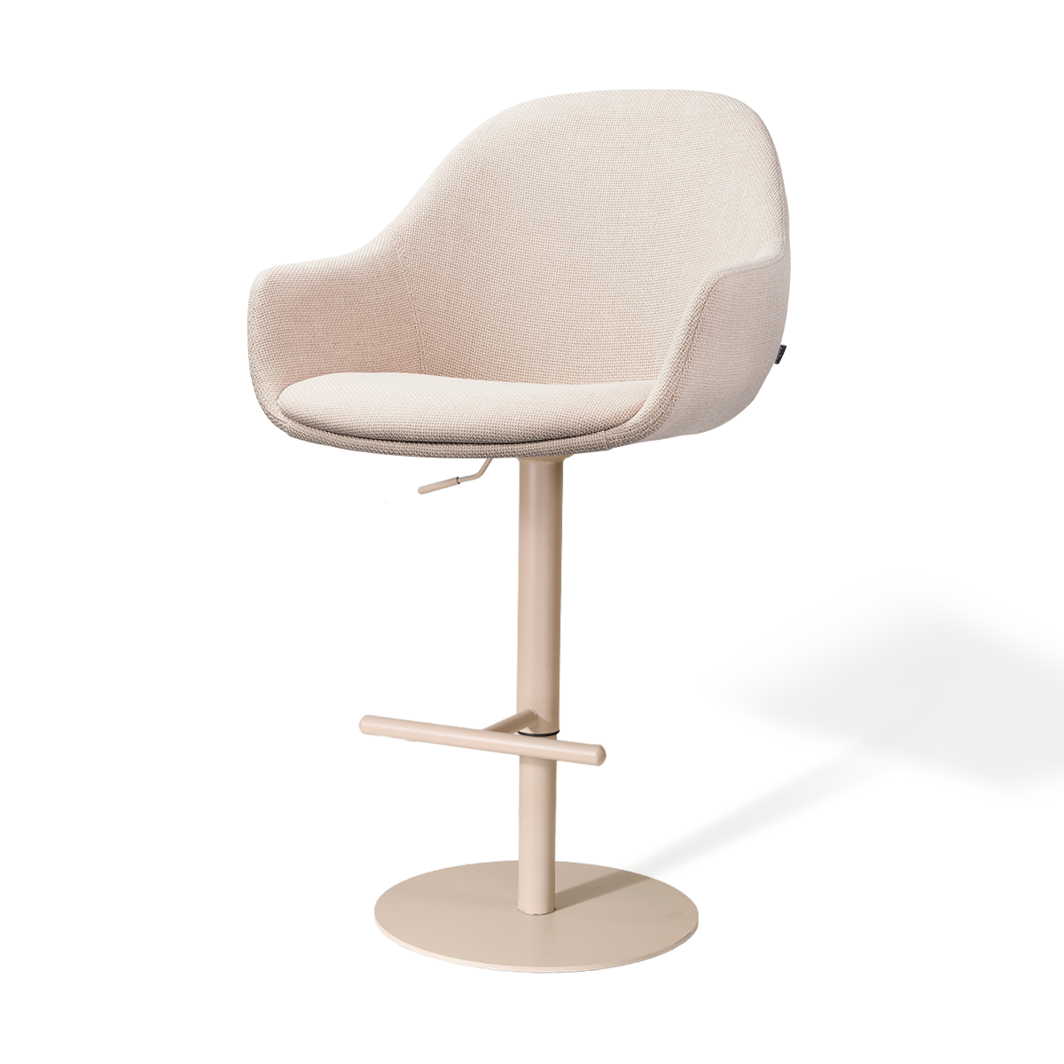 Nolon Niva-Mae tulp barkruk beige verstelbaar - beige poten