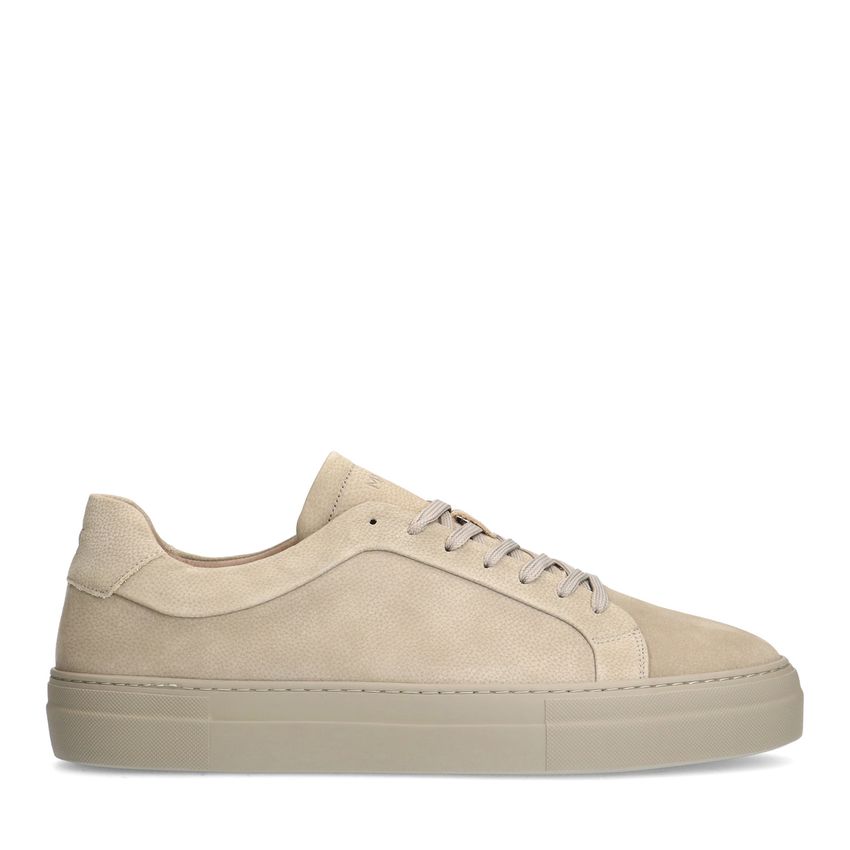 Manfield Beige nubuck sneakers