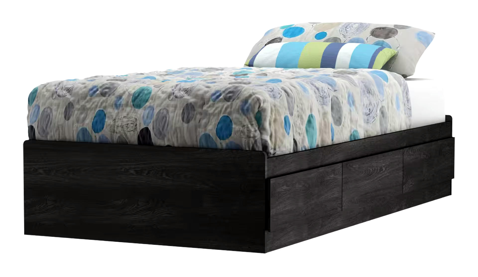 South Shore Fynn Mates Kids 3-Drawer Platform Storage Bed, Twin/Single