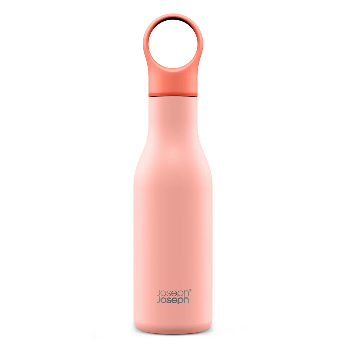 Joseph Joseph - Loop Trinkflasche 500 ml, korallfarben