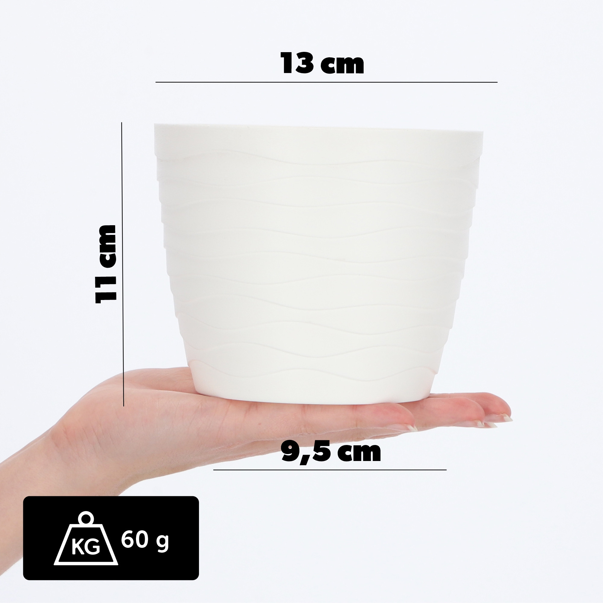 Doniczka Osłonka Donica Na Kwiaty 13cm Kolory