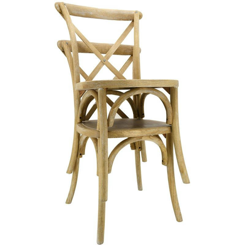 - Chaise en orme empilable bistro