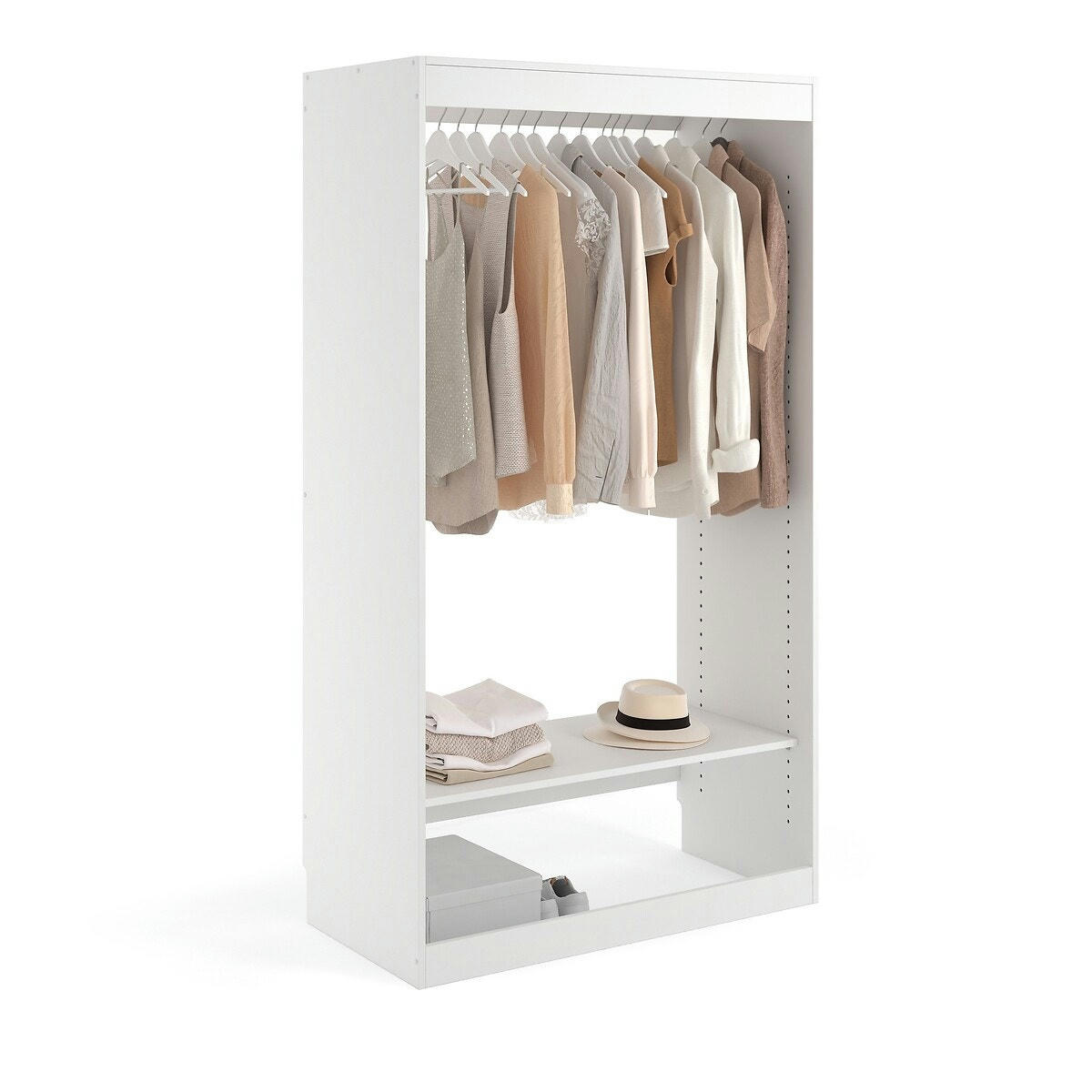 Module dressing, penderie + 1 tablette, Build